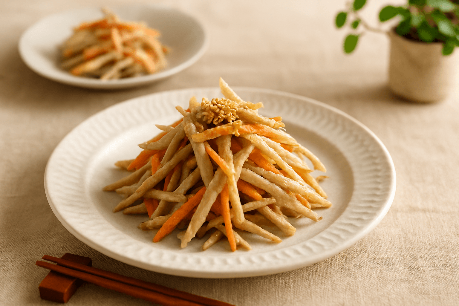 ごぼうとにんじんのサラダの完成写真