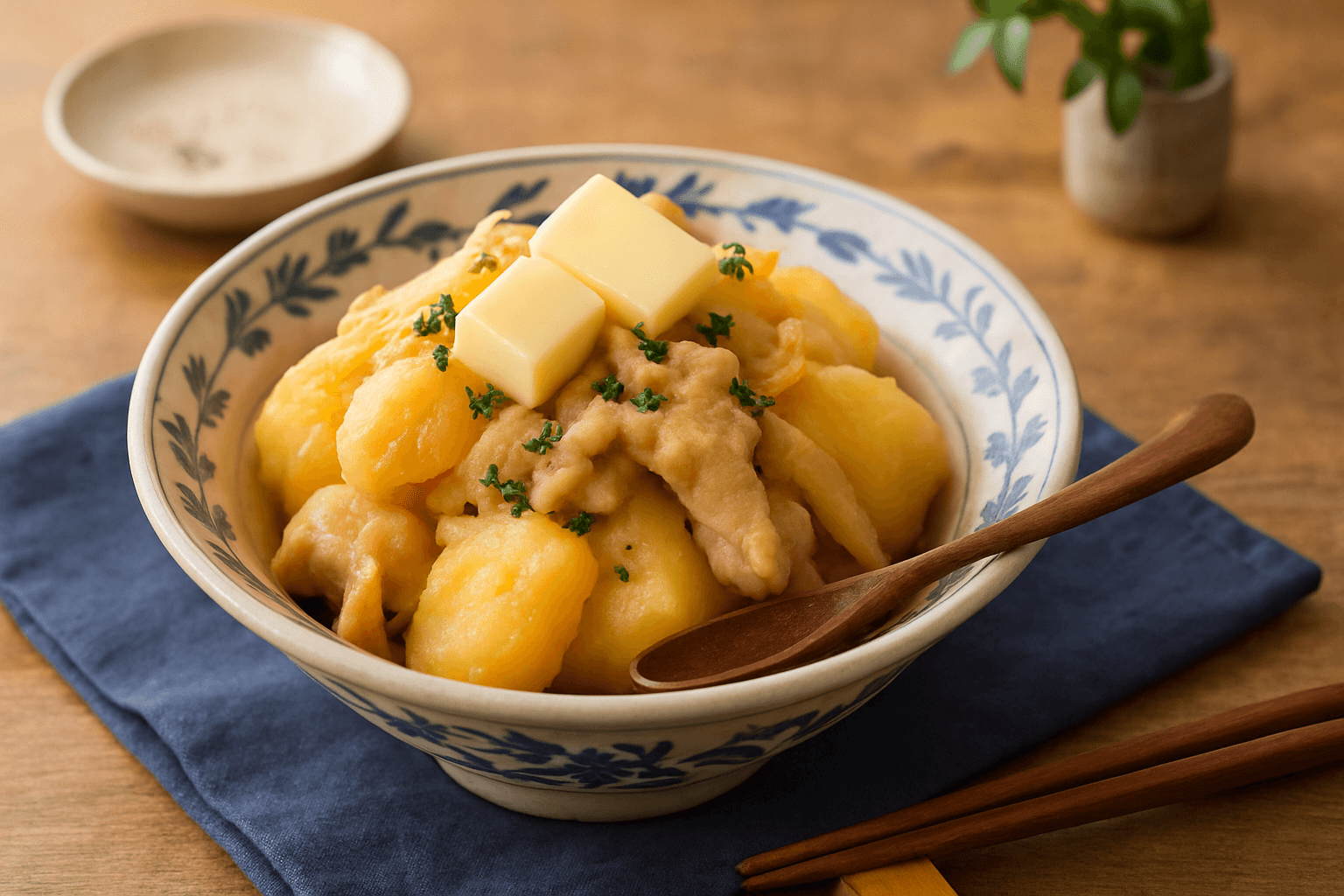 バターみそ肉じゃがの完成写真