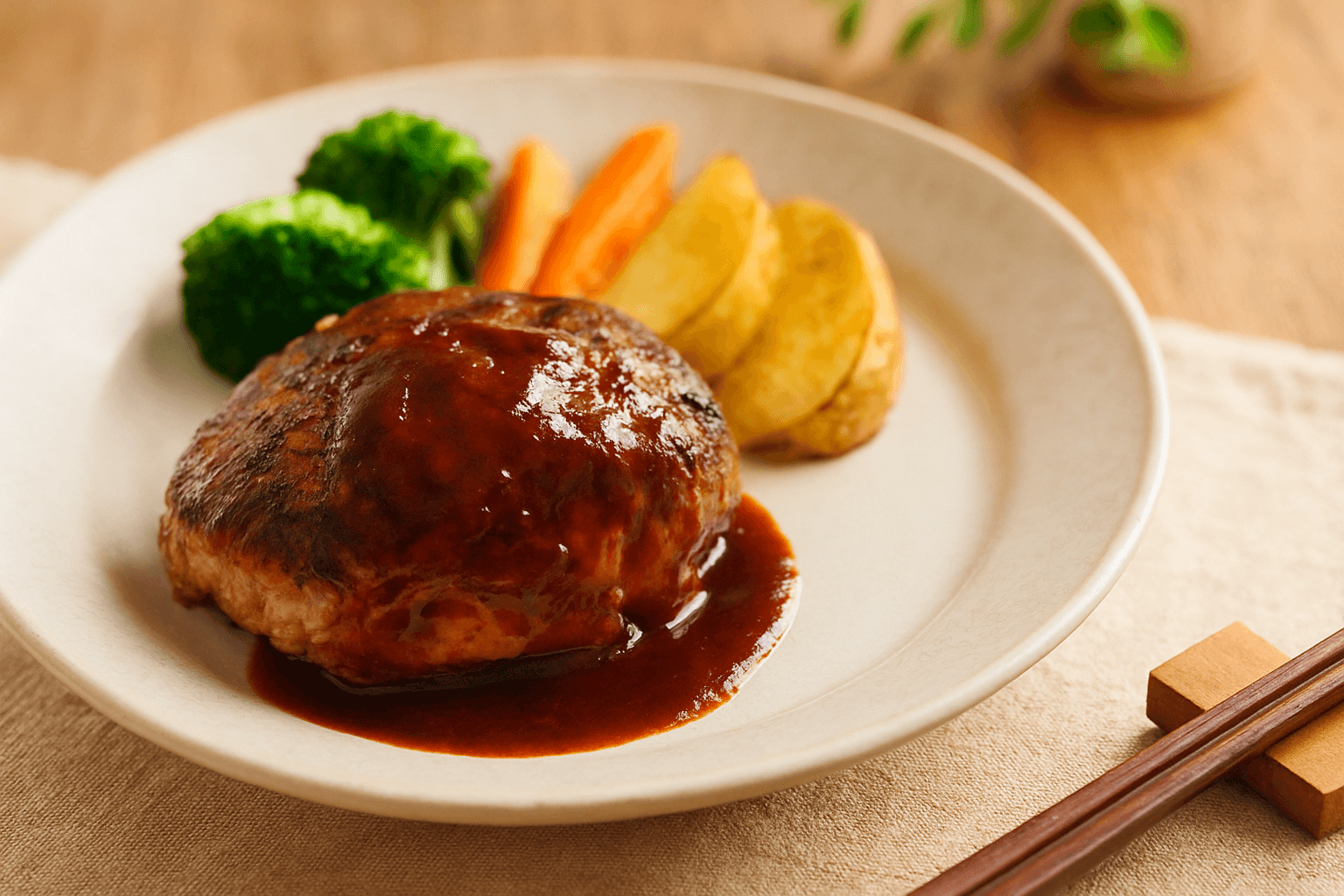 Hamburger finished dish