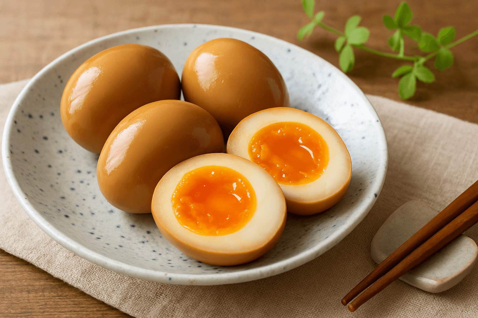 Marinated Eggs (Ajitsuke Tamago) finished dish