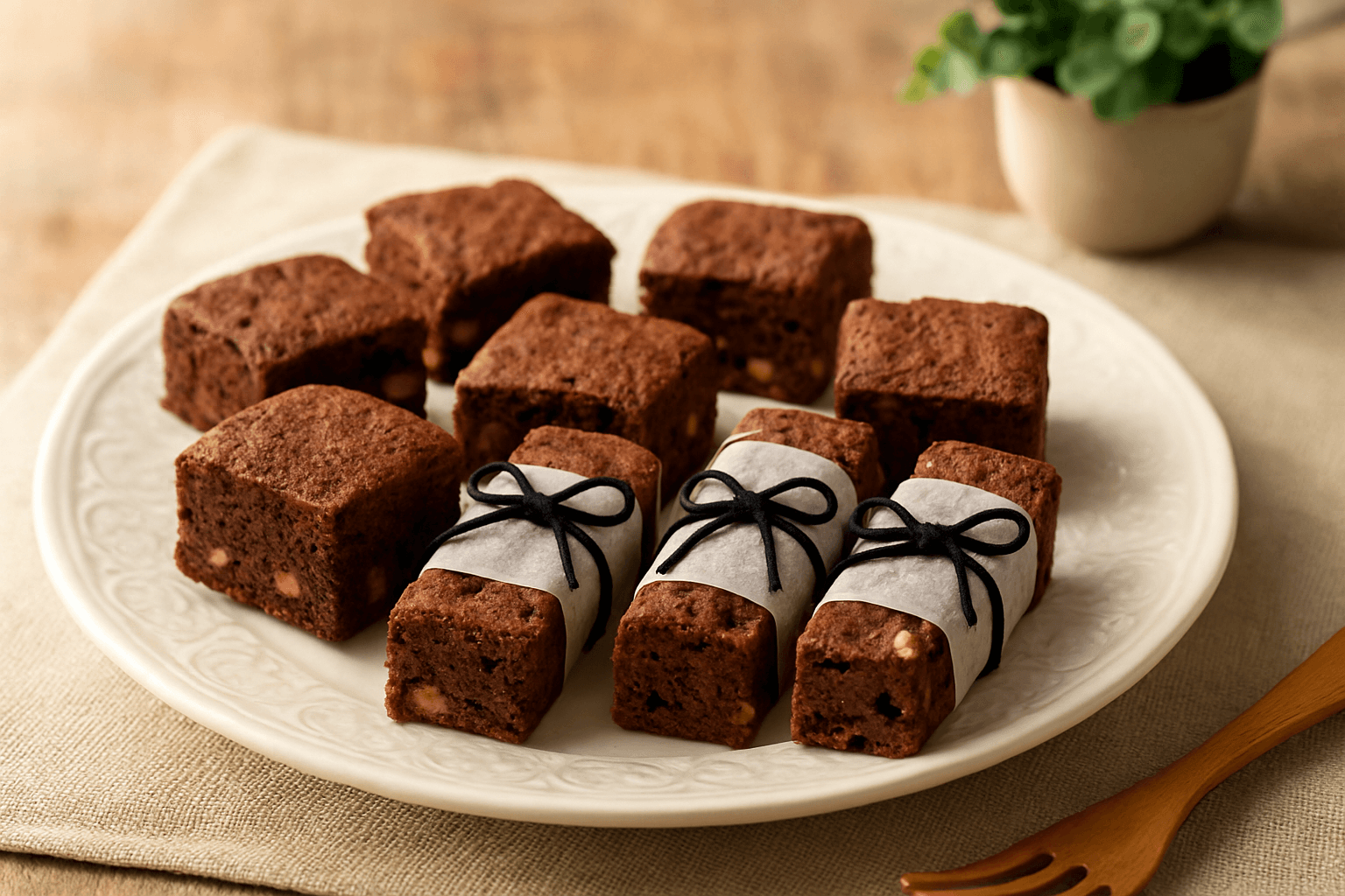 Chocolate Brownie finished dish