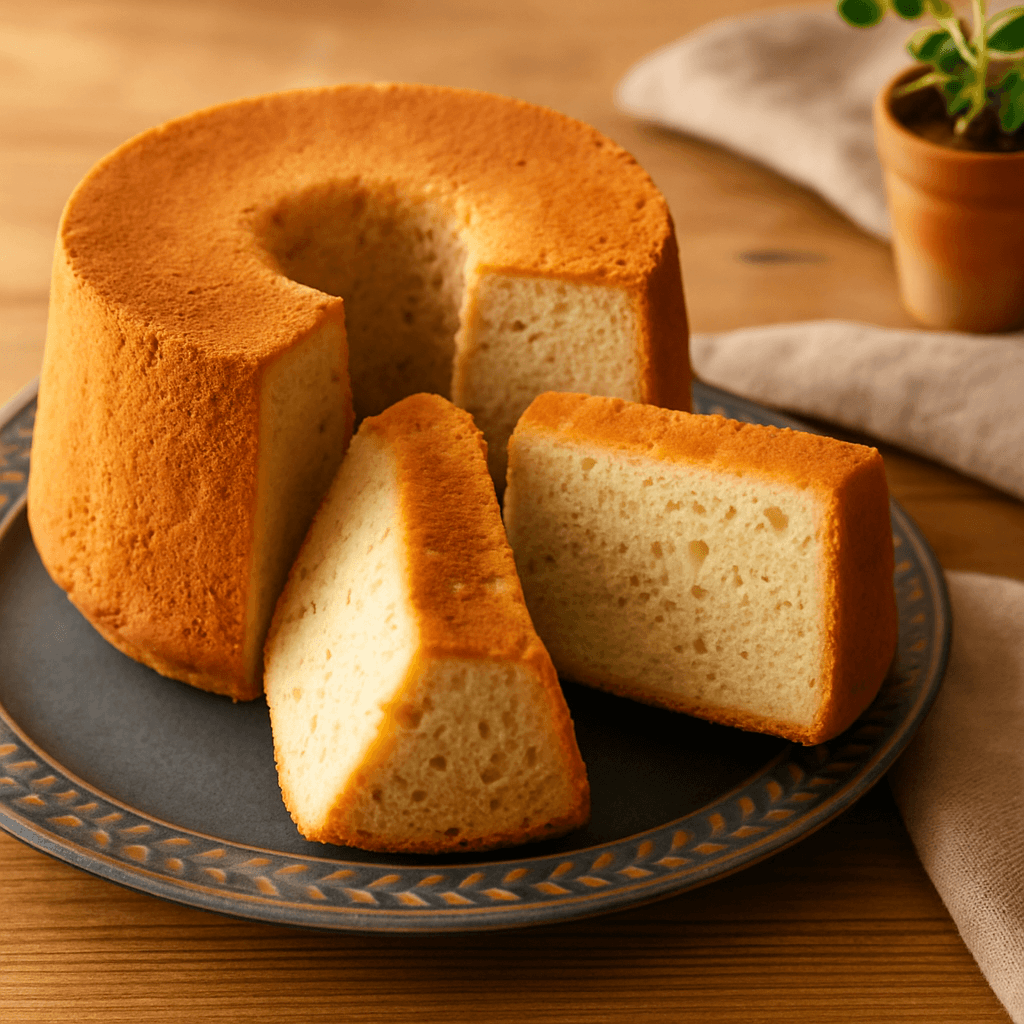 Banana Chiffon Cake finished dish