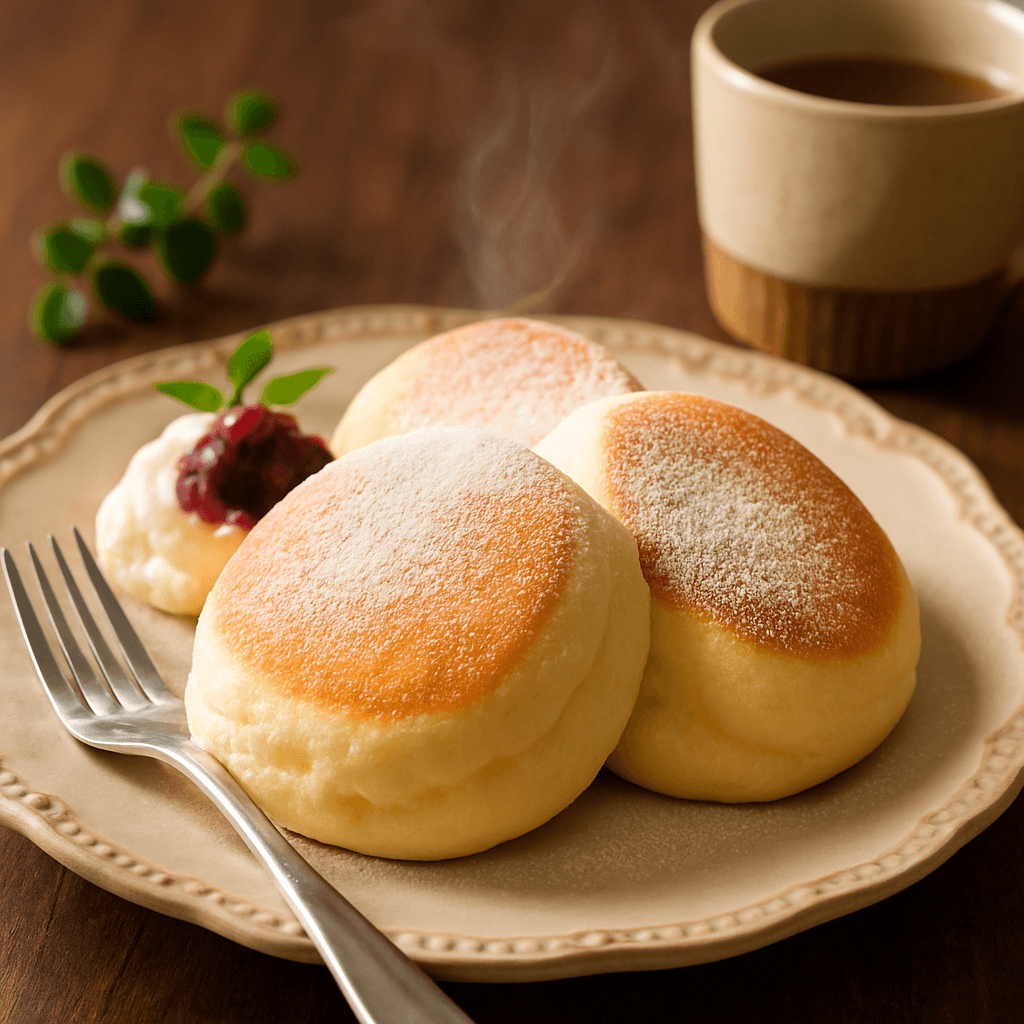 スフレパンケーキの完成写真