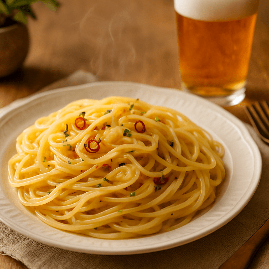 ペペロンチーノの完成写真