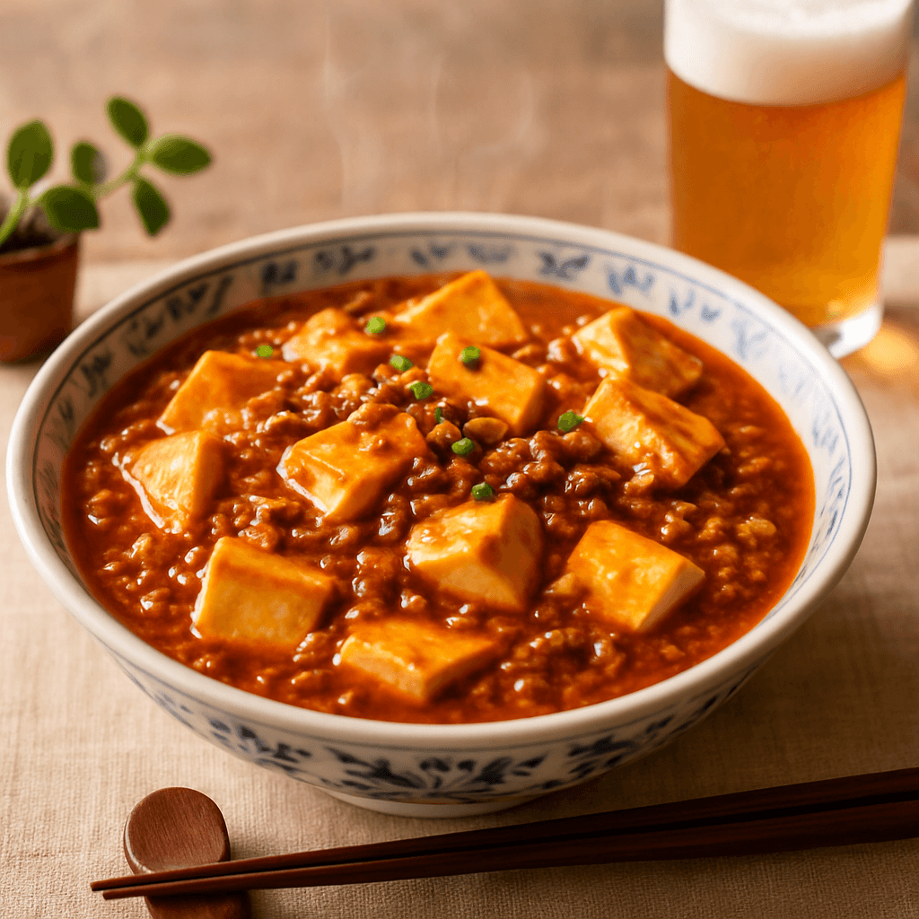 麻婆豆腐の完成写真