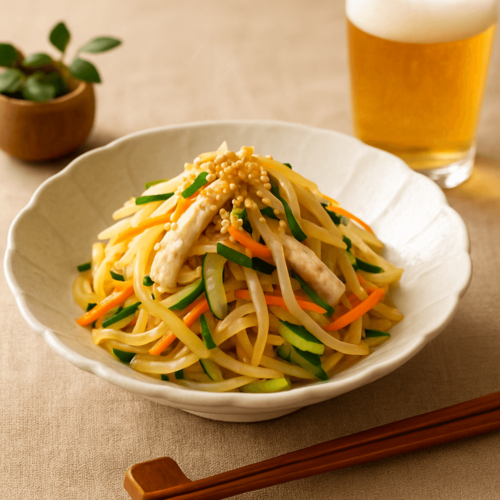 もやしときゅうりの中華サラダの完成写真