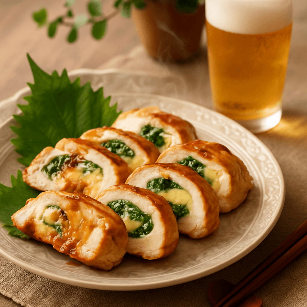 鶏胸肉の大葉チーズ挟み焼きの完成写真