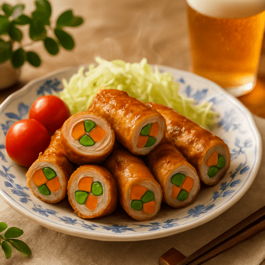 にんじん&いんげんの豚肉巻きの完成写真