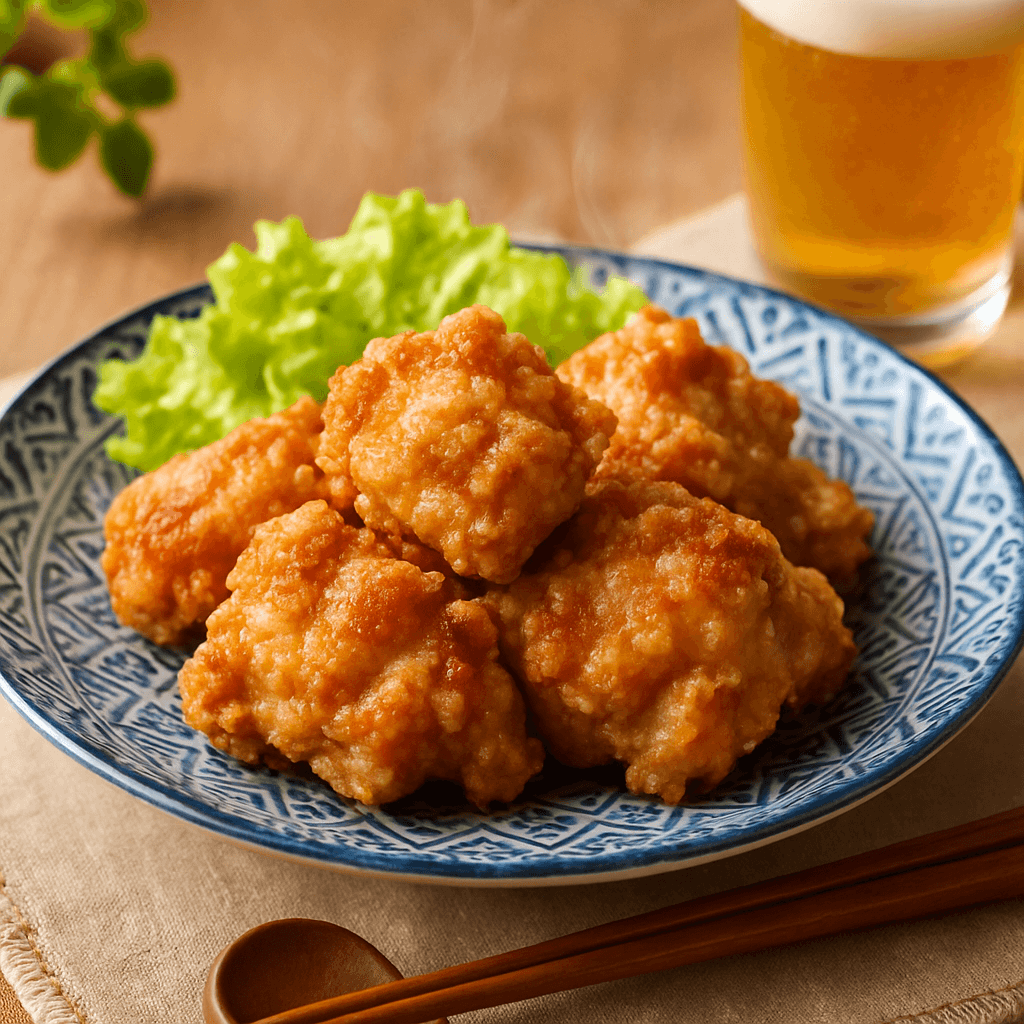 鶏もも肉の塩唐揚げの完成写真