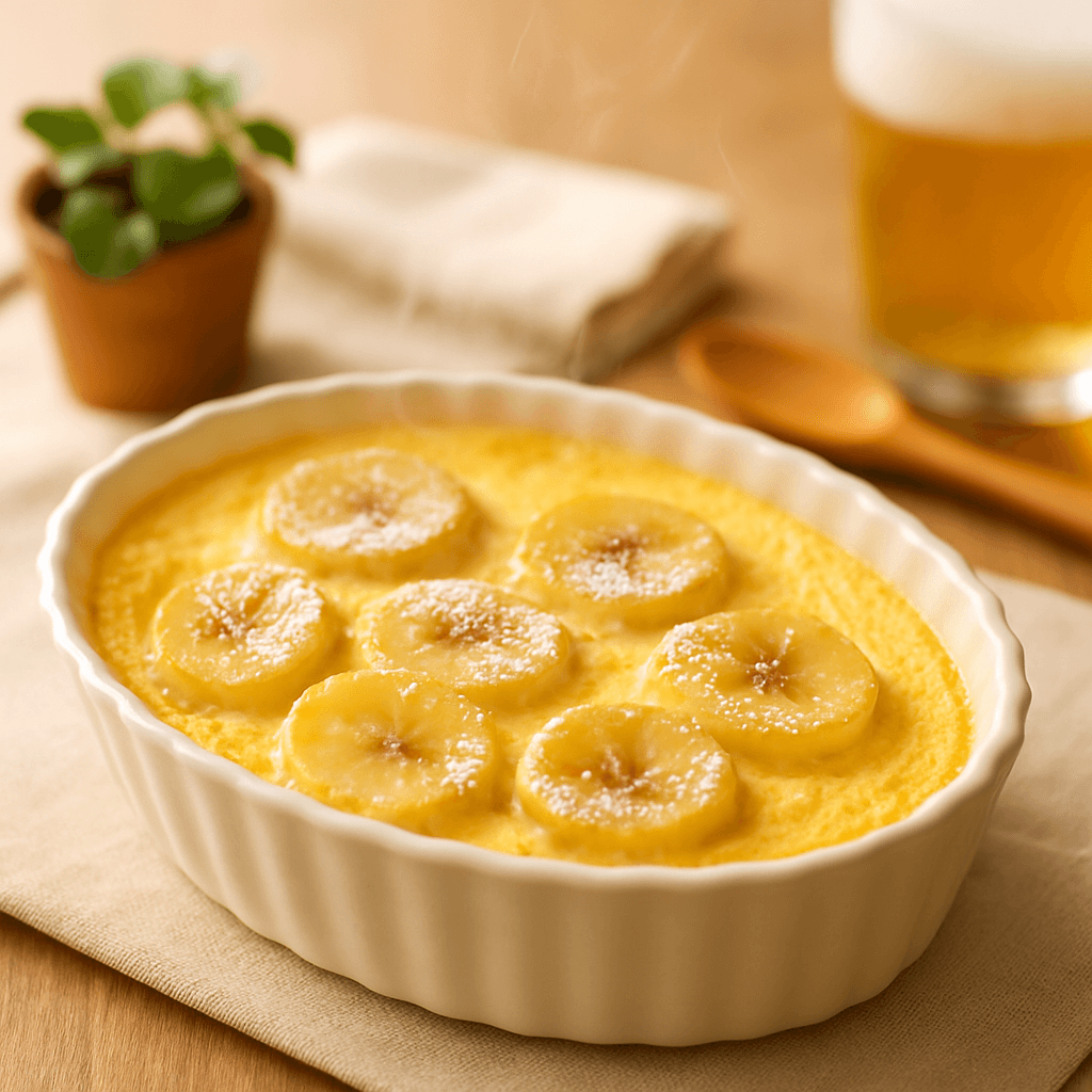 Milk Flan finished dish