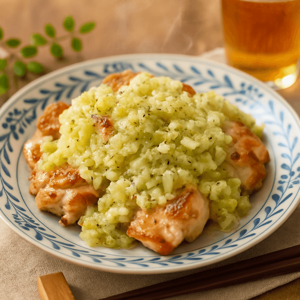 鶏もも肉のねぎ塩だれの完成写真