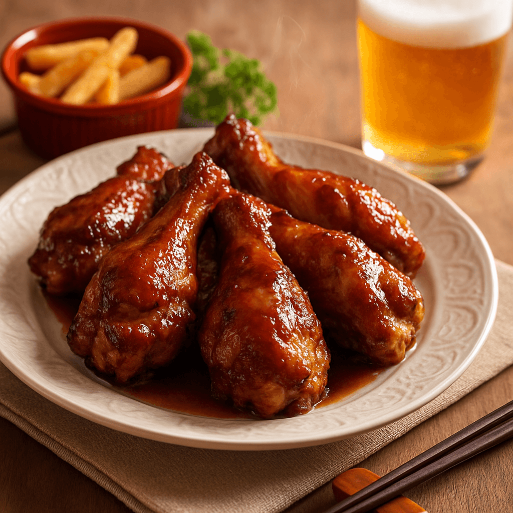 鶏の手羽元ローストチキンの完成写真