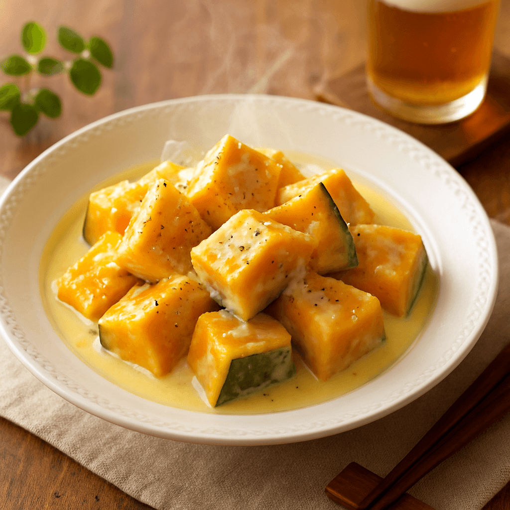 かぼちゃのチーズクリームホットサラダの完成写真