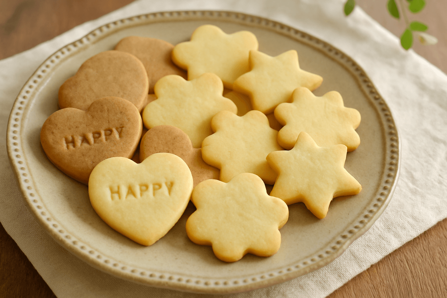 型抜きクッキーの完成写真