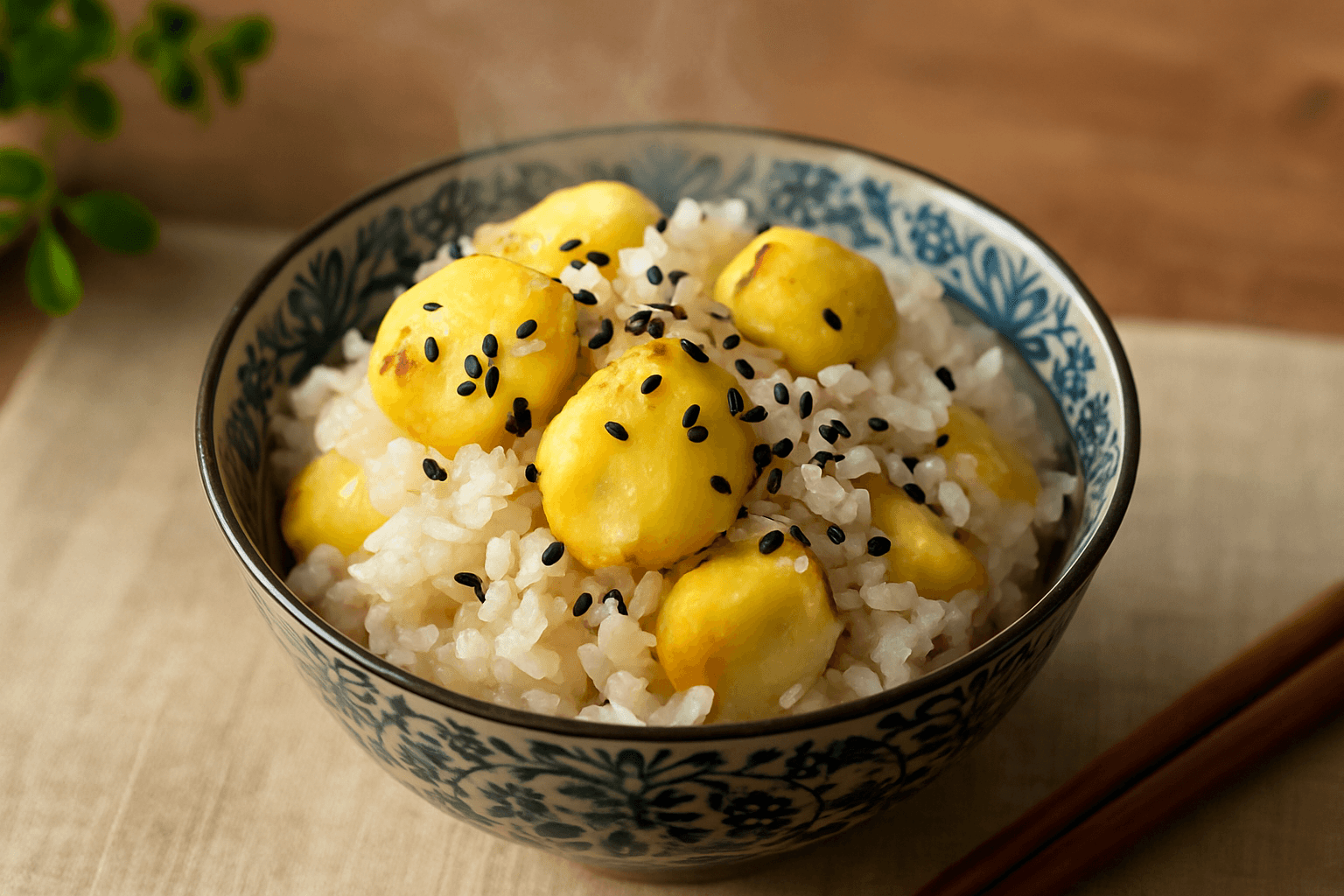 Chestnut Rice finished dish