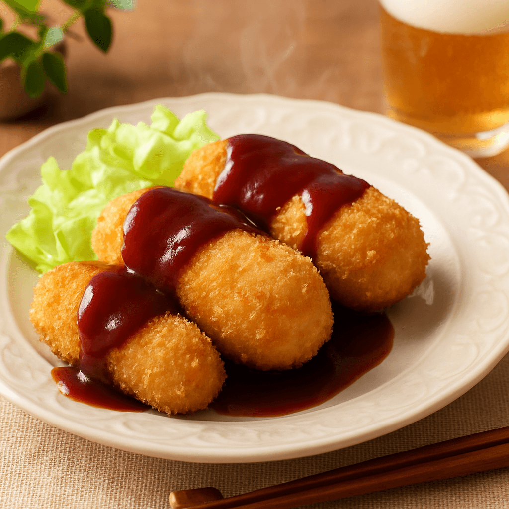 かにクリームコロッケの完成写真