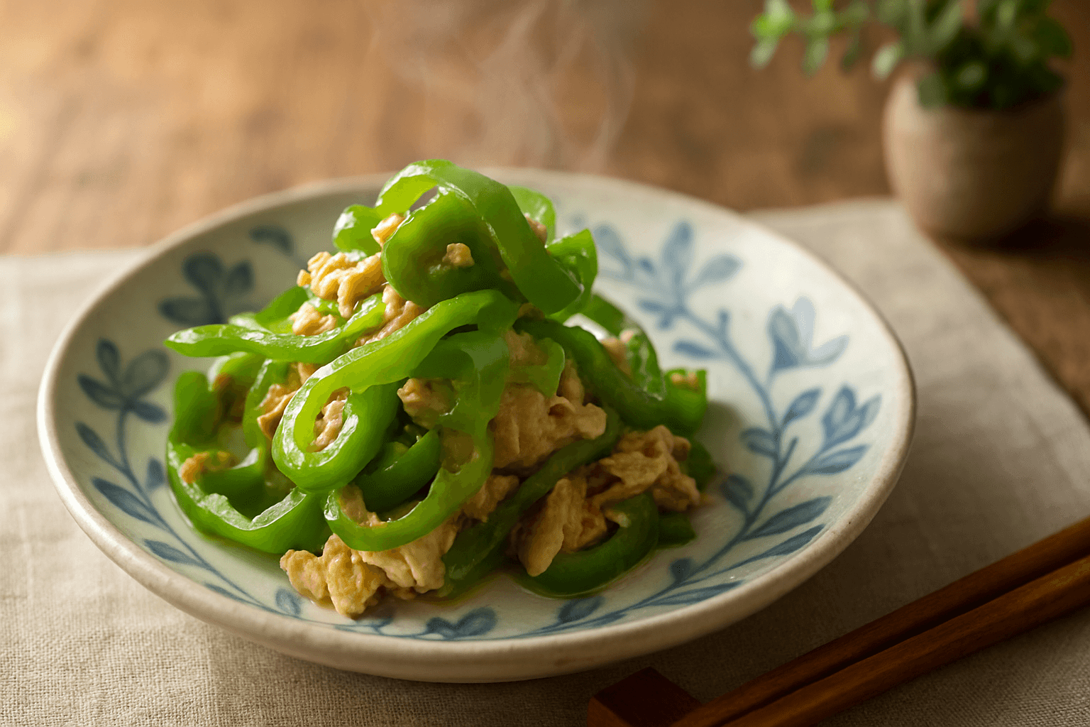 ツナピーマンの完成写真