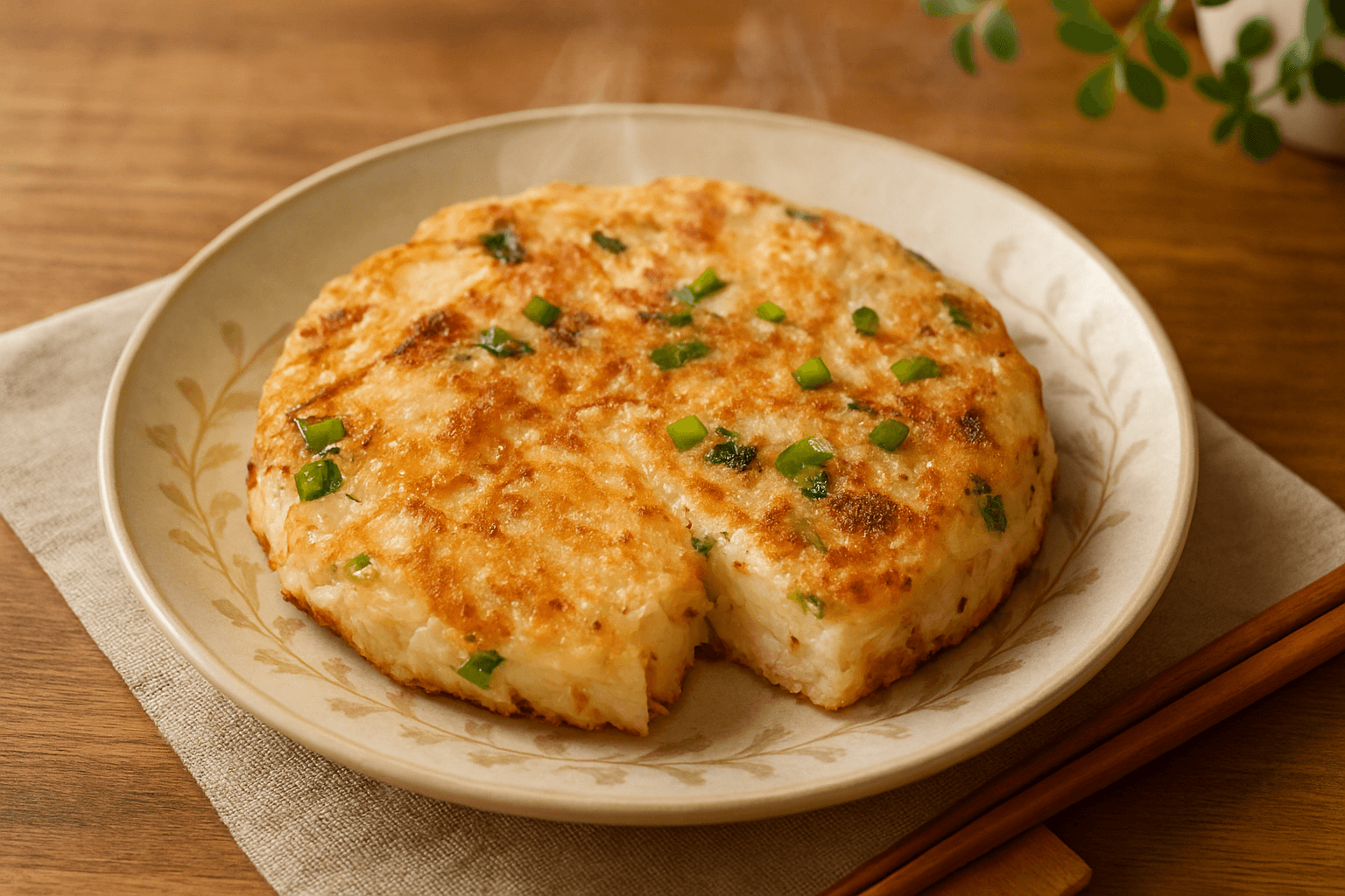 大根と桜えびのお好み焼きの完成写真