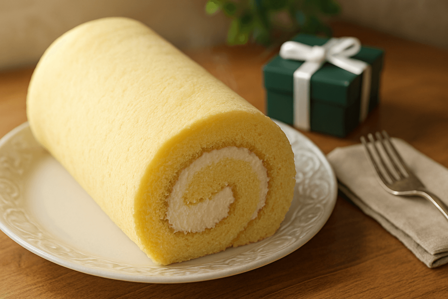 ロールケーキの完成写真