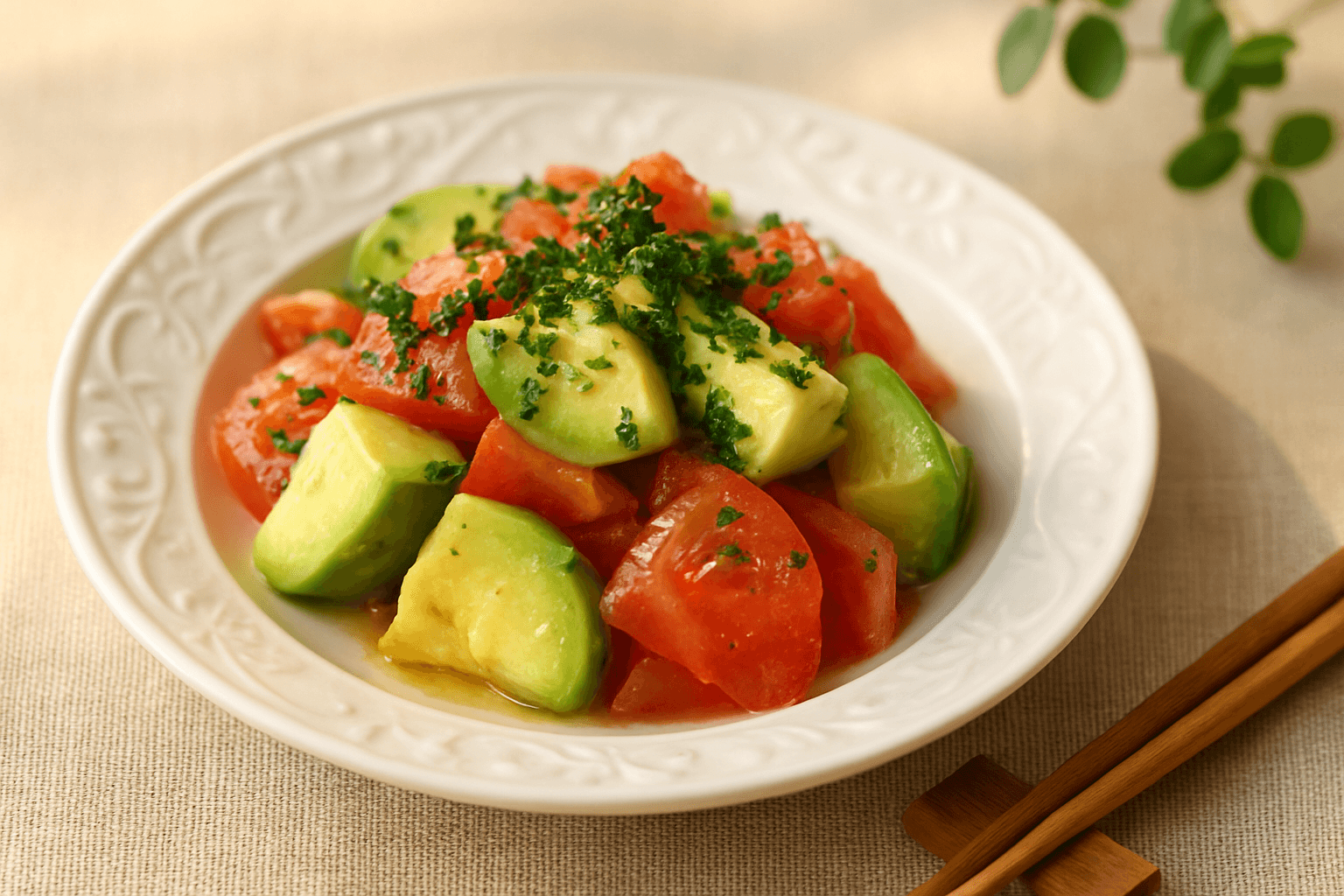 アボカドとグレープフルーツのサラダの完成写真