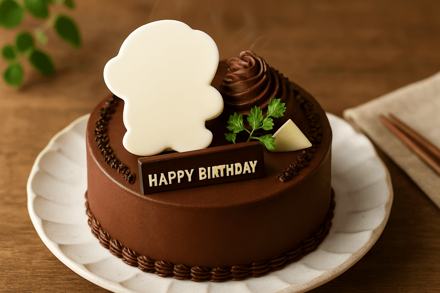 キャラクターチョコの完成写真